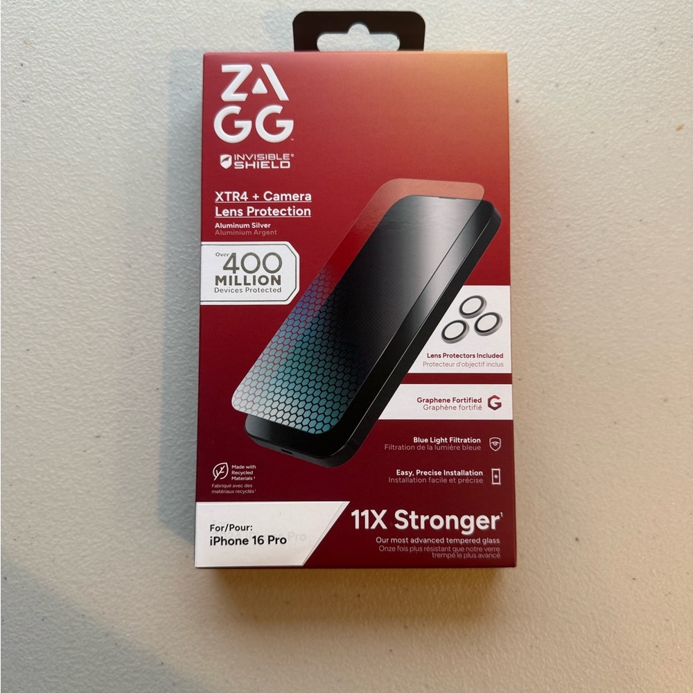 ZAGG iPhone 16 pro screen protector